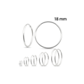 925 Sterling Silver Hoop Earrings 18mm